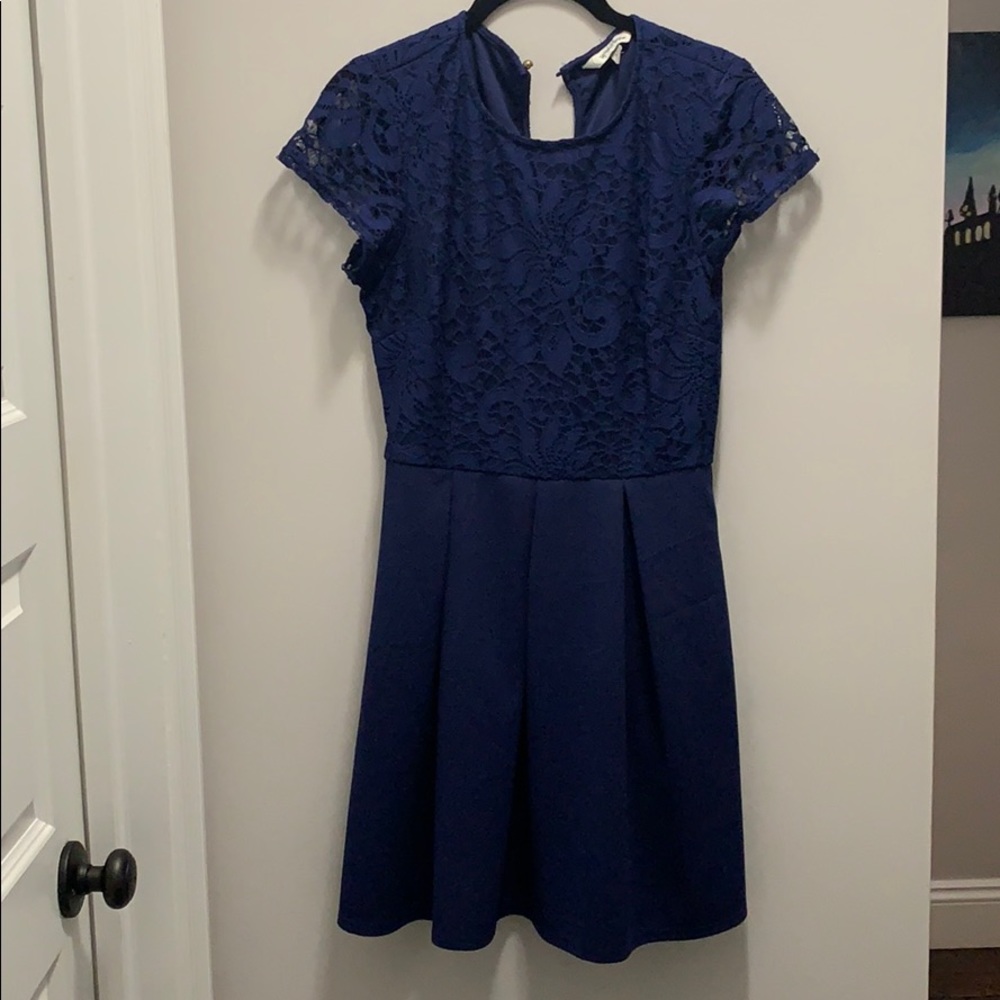 Navy dress with pockets